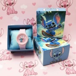 Alternative view of Stitch cartoon theme watch with matching box