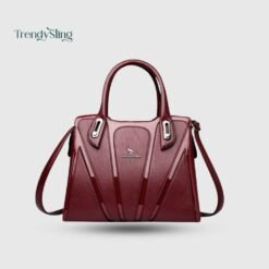 Alternative view of Premium Designer Handbag - Elegant Two-Tone Leather Tote