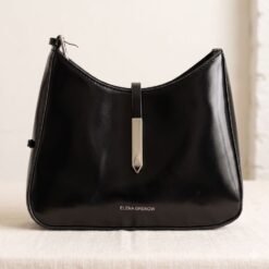 Alternative view of Ample Hobo Shoulder Bag with Signature Metallic Clasp
