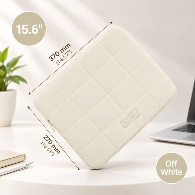 Grid stitch laptop sleeves