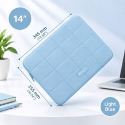 Grid Stitch Premium Padded Protection Laptop Sleeves For 14-15.6 Inch - Image 3